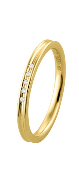 530127-3111-046 | Memoirering 530127 333 Gelbgold, s.Zirkonia<br>∅ Stein 1,1 mm <br>100% Made in Germany   481.- CHF   
